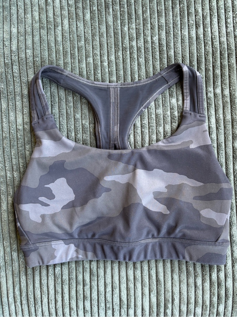 Athleta Camo Racerback Sports Bra